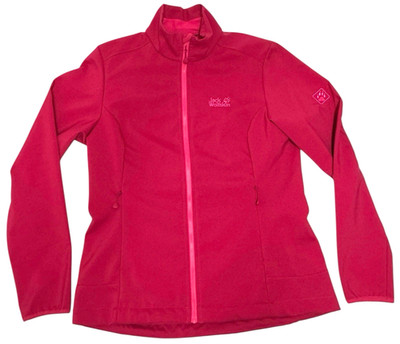 JACK WOLFSKIN UK 16 Large Flexshield Softshell Pink Jacket Woman's New