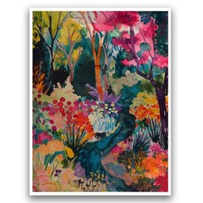 Modern Flower Canvas Wall Art Colorful Plant Pictures Wall Decor Floral Poste...
