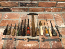 Vtg Wood Handle Tool Lot of 18 Screwdrivers I...