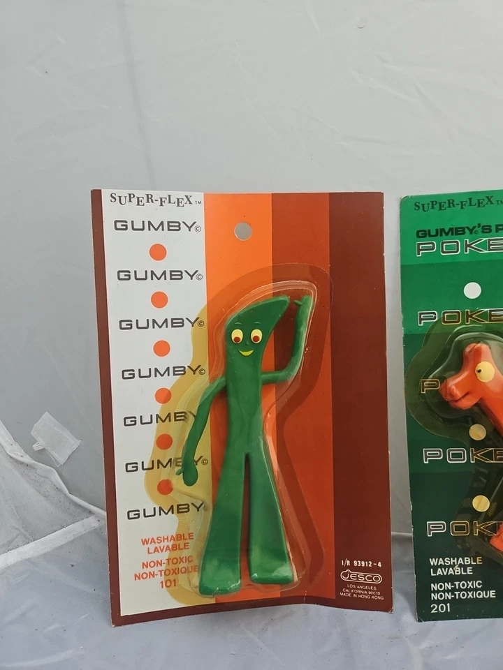 vintage 1980s Super-Flex Gumby & Pokey Jesco brand new in the package - Image 2 of 4