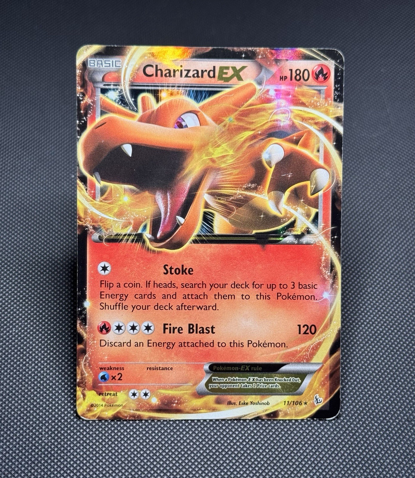 Pokémon TCG: Charizard EX 11/106 - Ultra Rare - Flashfire - *MP*