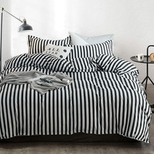 Striped Comforter Set Queen White and Black Striped Comforter Full Vertical Mode