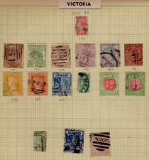 Early Victoria Australia Stamp Collection, New & Used, See Description