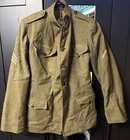 Antique WW1 US Army Military Doughboy Wool Tunic Jacket Sergeant Patches War