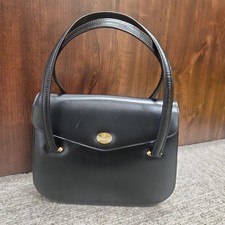 JARDIN DES SACS Handbag Purse in Black Gold Hardware USED Good Condition