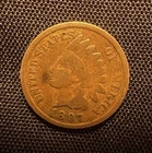 1897 Indian Head Cent Penny – VF Detail – Early US Coin  FREE FAST SHIPPING