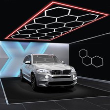 5/14 Hexagon LED Lighting Detailing Garage Workshop Retail Car Showroom RGB