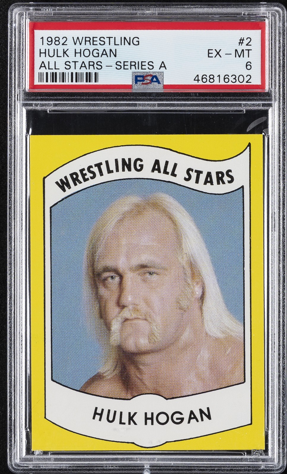 1982 WRESTLING ALL-STARS SER A #2 HULK HOGAN PSA 6