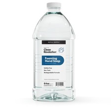 Clean Revolution Foaming Hand Soap Refill Supply 64 Fl Oz (Pack of 1), Clear