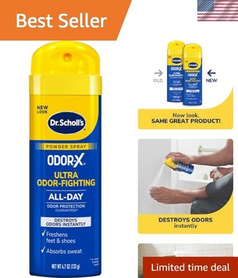 Dr. Scholl s Odor-X: All-Day Odor-Fighting Spray Powder for Fresh Feet - 4.7 oz