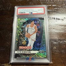Victor Wembanyama 2024 Prizm Monopoly Green Millionaire Shimmer /20 PSA 10 Gem 