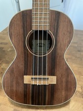 Kala KA-EBY-T Striped Ebony Tenor Ukulele - Brown, Preowned