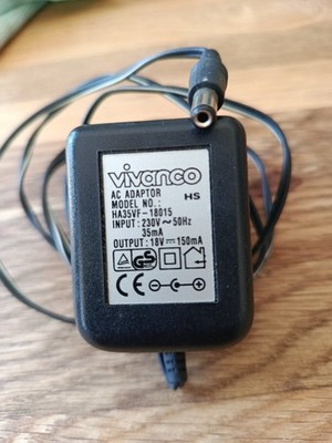 Vivanco HA35VF-18015 Netzteil AC Adapter 18V 150mA Hohlstecker Plus innen