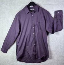 Oscar De La Renta Dress Shirt Men’s Tall Size 17.5-35 Purple