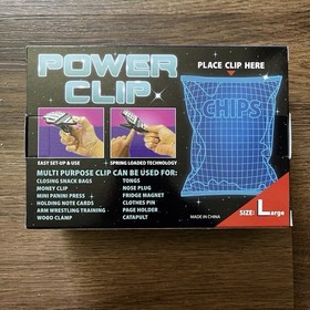 Power Clip NES Power Glove Chip Clip Retro 80s Nintendo Collectible Snack Saver
