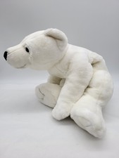 Toys R Us Animal Alley White Floppy Polar Bear Plush - 25"
