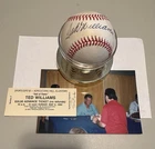 Ted Williams Autographed Baseball, Signed During 1990 Sports Expo 90.