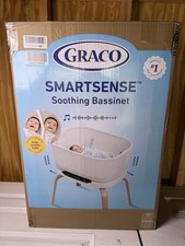 Graco SmartSense Soothing Baby Bassinet Smart Detects  Responds New/Open Box