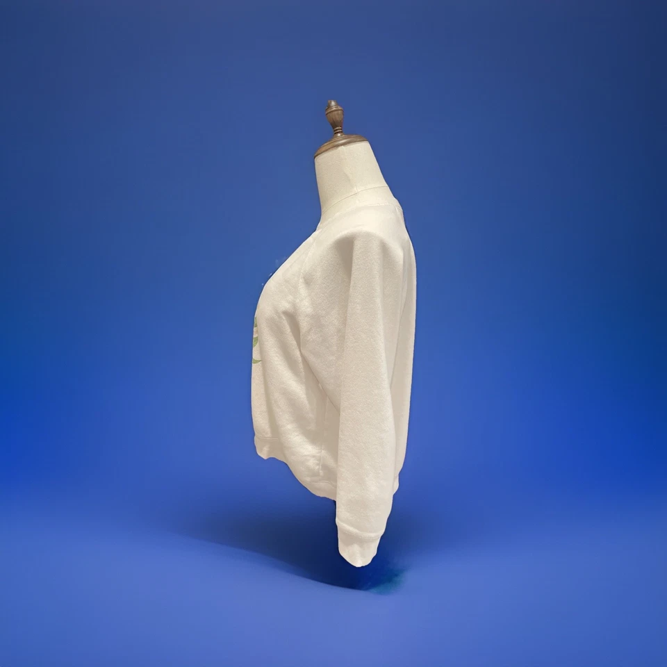 Sudadera para mujer Old azul marino blanco roto con estampado de flores talla XL Foto 2 de 4