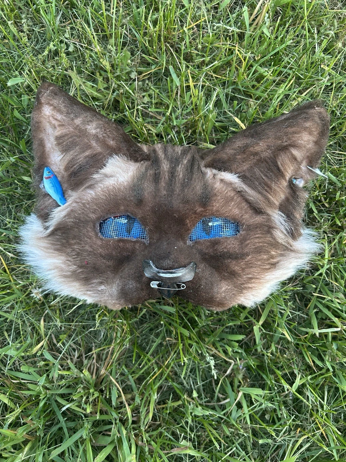 fully furred siamese mask / therian mask / fully furred cat mask