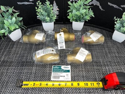 4 QTY! BULK LOT- PROFLO Brass 1-1/4'' FIPS Swing Check Valve Sweat PFX31SH 125#