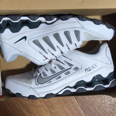 Nike Reax 8 TR Mesh Low Top Training Sneakers White/Gray/Blue 621716-108