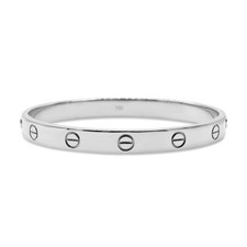 Cartier Love Bangle Size 17 - 18ct White Gold