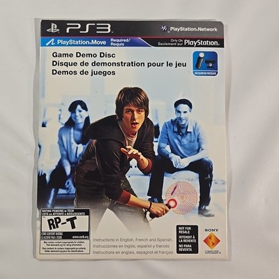 Sealed New Sony PlayStation 3 PS3 Move Game Demo Disc & Quick Start Guide