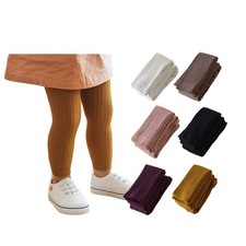 6 Pack Cable Knit Leggings Unisex Infant Litter Kid Footless Tight 0-5T