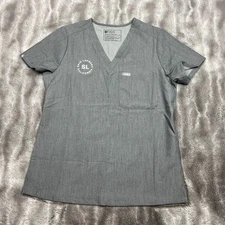 Figs Scrub Top Womens Small Gray Catarina Technical Collection Medical
