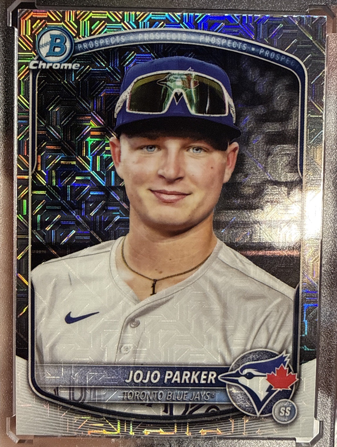 2025 Bowman Draft Chrome Jojo Parker Mojo Image Variation Blue Jays