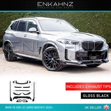 BODYKIT GLOSS BLACK FOR BMW X5 G05 LCI AERO (2023+) INCLUDES EXHAUST TIPS