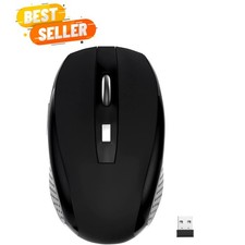High-Performance Wireless Mouse - 6 Buttons, 10m Range, Plug  Play Convenience