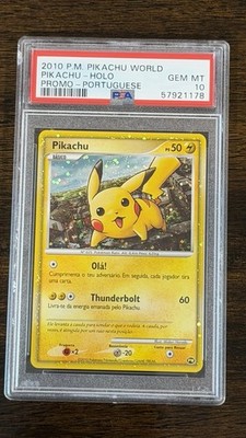 【PSA9】ピカチュウワールド ポルトガル PIKACHU WORLD Pokemon Pikachu PW9 Pikachu World Collection Holo Portuguese Promo