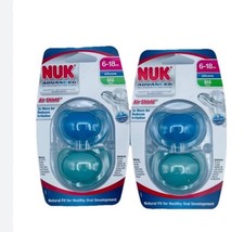  4 NUK Advanced Orthodontic Pacifiers Air Shield BPA Free Silicone 6-18 Months