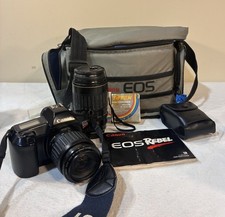 Canon EOS Rebel DSLR Camera Kit EF 35-80mm 100-300mm Lenses Kit