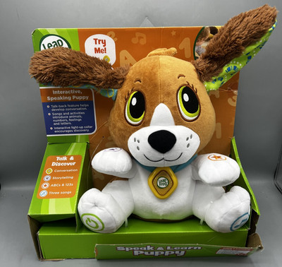 LeapFrog Speak & Learn Puppy Interactive Educational Toy Dog Talk-Back Music NEW