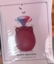 Rose Shaped Mini Massager for Women Happy Meeting Joy At Meeting New Sealed