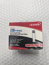 Leader True Metrix 100ct Diabetic Test Strips Expires 12-13-2026