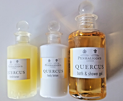 Cunard Queen Mary, Penhaligon's QUERCUS Shower gel + Body lotion + Conditioner