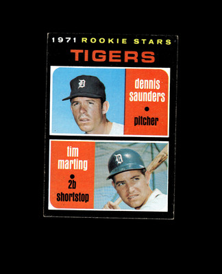 1971 Topps 423 Rookie Stars Dennis Saunders/Tim Marting RC EX #D1,409785