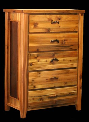 Custom Rustic Country Western Dresser Cabin Log Bedroom Wood