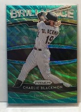 2020 Panini Prizm - Charlie Blackmon - Teal Wave Prizm - Brilliance Insert #B-10