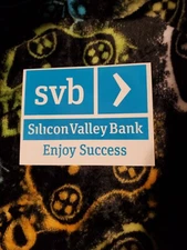 Authentic Silicon Valley Bank (SVB) High Glossy Finish Sticker Decal