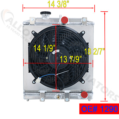 Aluminum Radiator Fan Shroud + Relay Kit For Honda Civic, Del Sol, Integra (1992-2000)