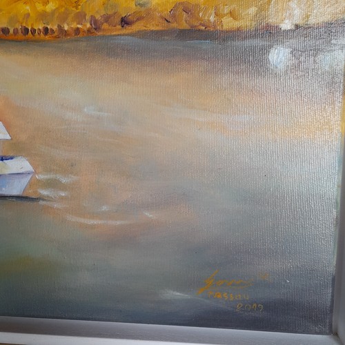 Passau Ansicht Leinwandbild Bernhard Gerner 50 X 70 cm Blau Braun Ölmalerei - Bild 10 von 11