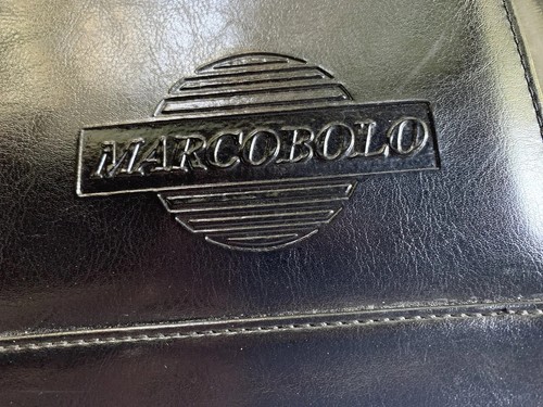 Marcobolo Italy Damen Laptoptasche Tasche Business Attaché Schwarz Kunstleder Messing - Bild 12 von 22