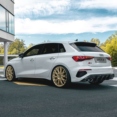 4 cerchi in lega DOTZ Fuji gold 9x19 5x112 ET 40 per SEAT SKODA - Foto 5 di 5