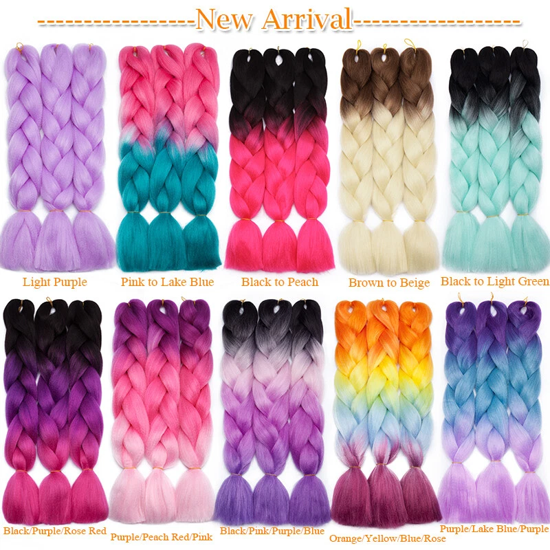 5 paquetes de extensiones de cabello jumbo trenzado natural caja trenzas torcidas como humano Foto 4 de 4