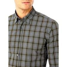 Brand New Hugo Boss Rog 53 Gingham Check Poplin Shirt Slim Fit Long Sleeve 128